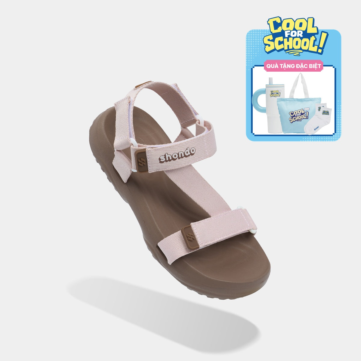 Sandal F11 Quai Chéo Nữ Hồng