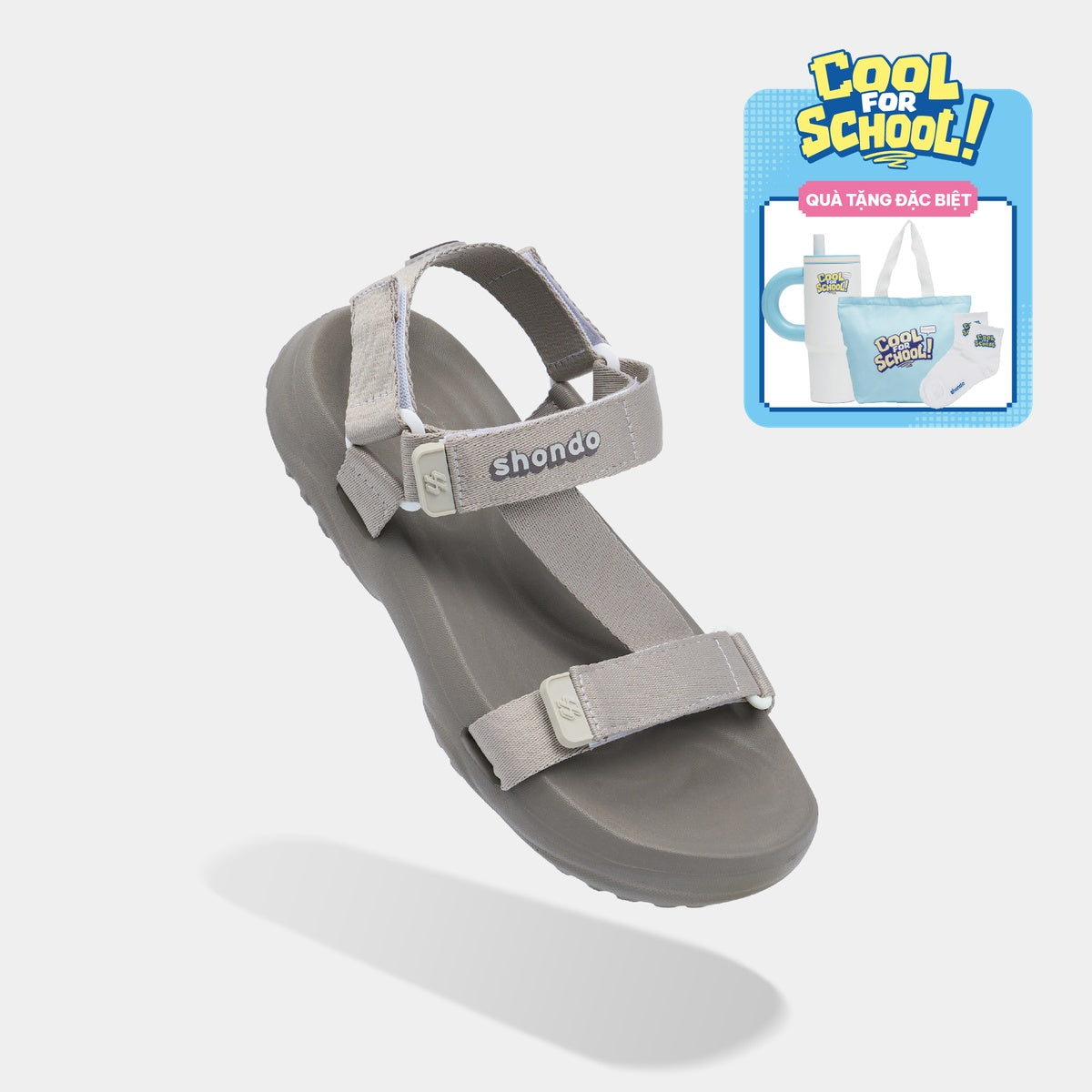 Sandal F11 Quai Chéo Unisex Nâu
