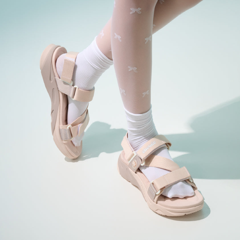 Sandal F8M thể thao nữ quai chéo hồng