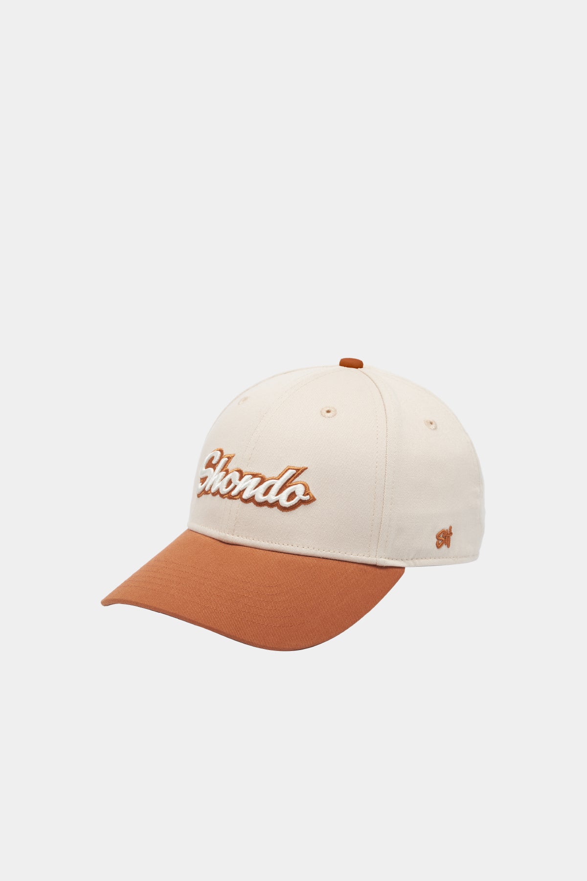 Nón lưỡi trai thêu logo Shondo nâu