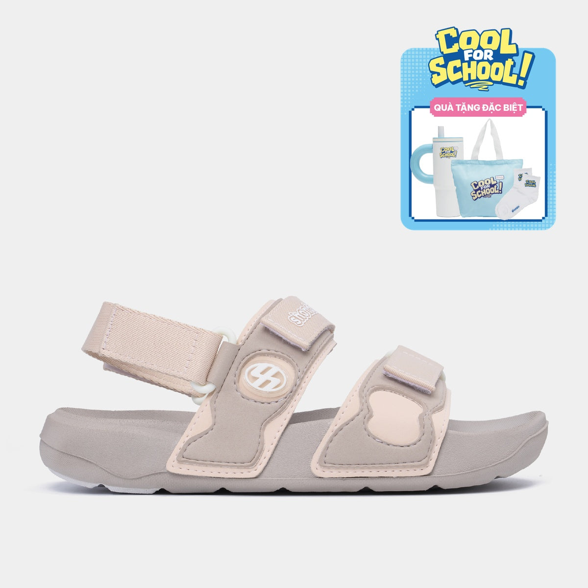 Sandal Platy 7 Quai Ngang Nữ Hồng