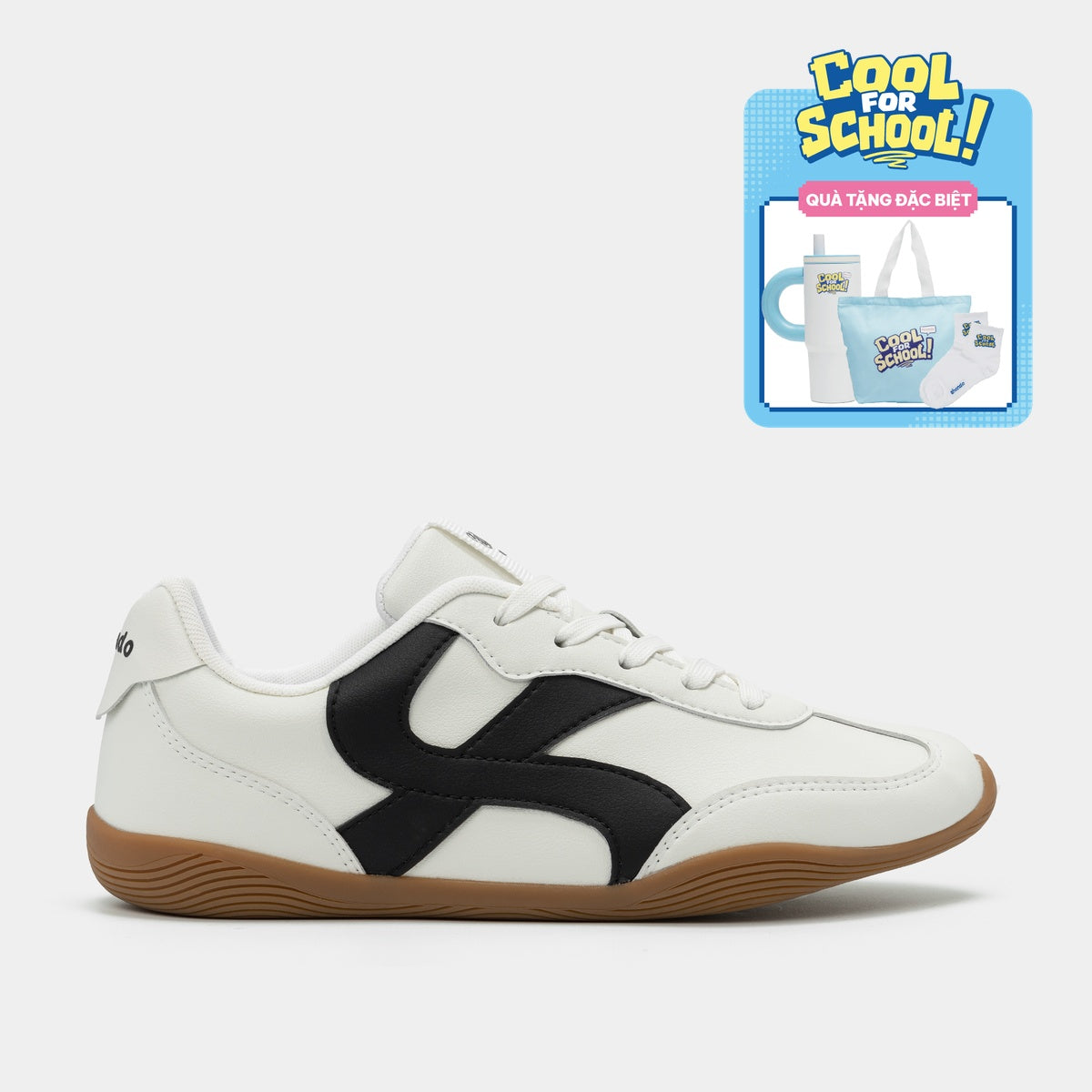 Giày Sneaker Shondo Class 7 Đế Thấp Unisex Trắng