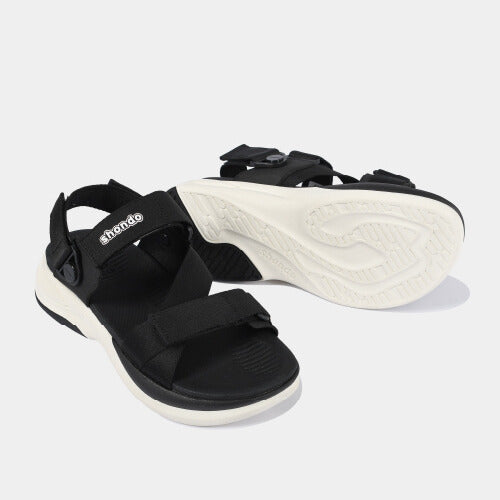 Sandal F8B quai xoay đen trắng