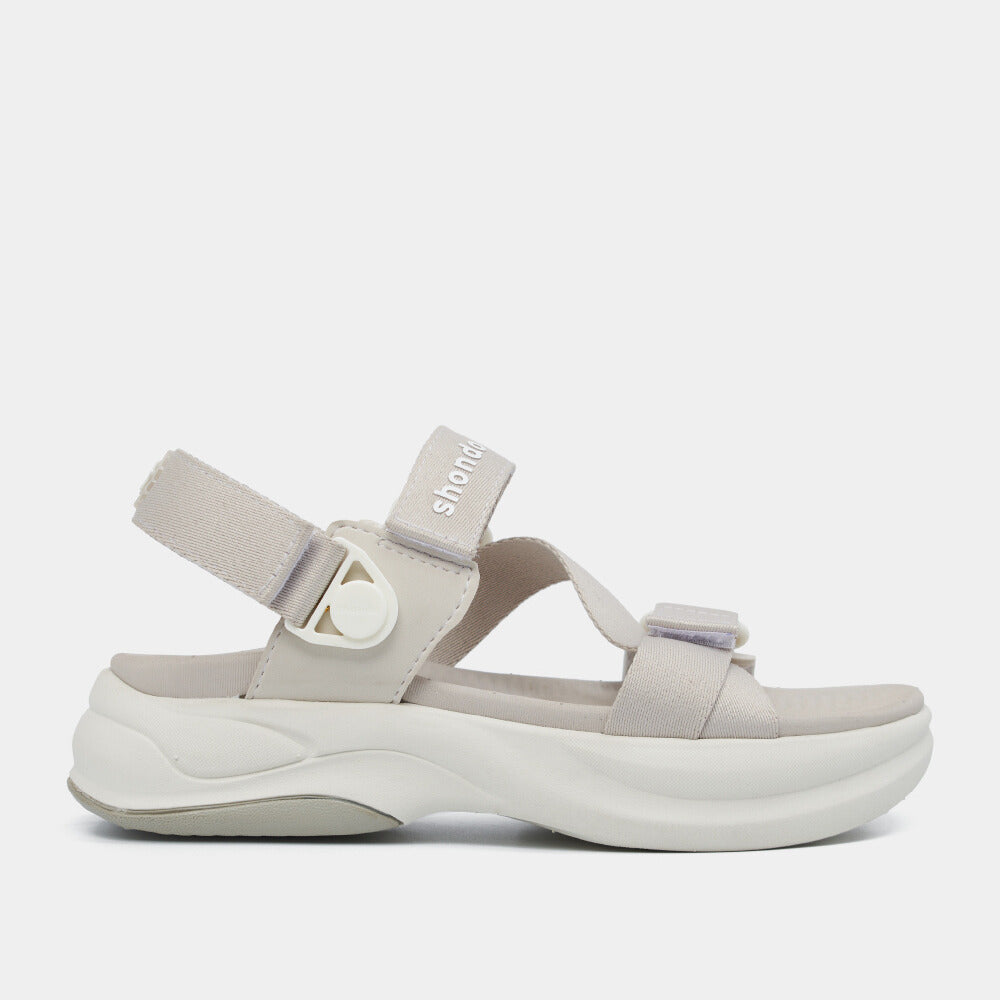 Sandal nam nữ F8B quai xoay nâu xám