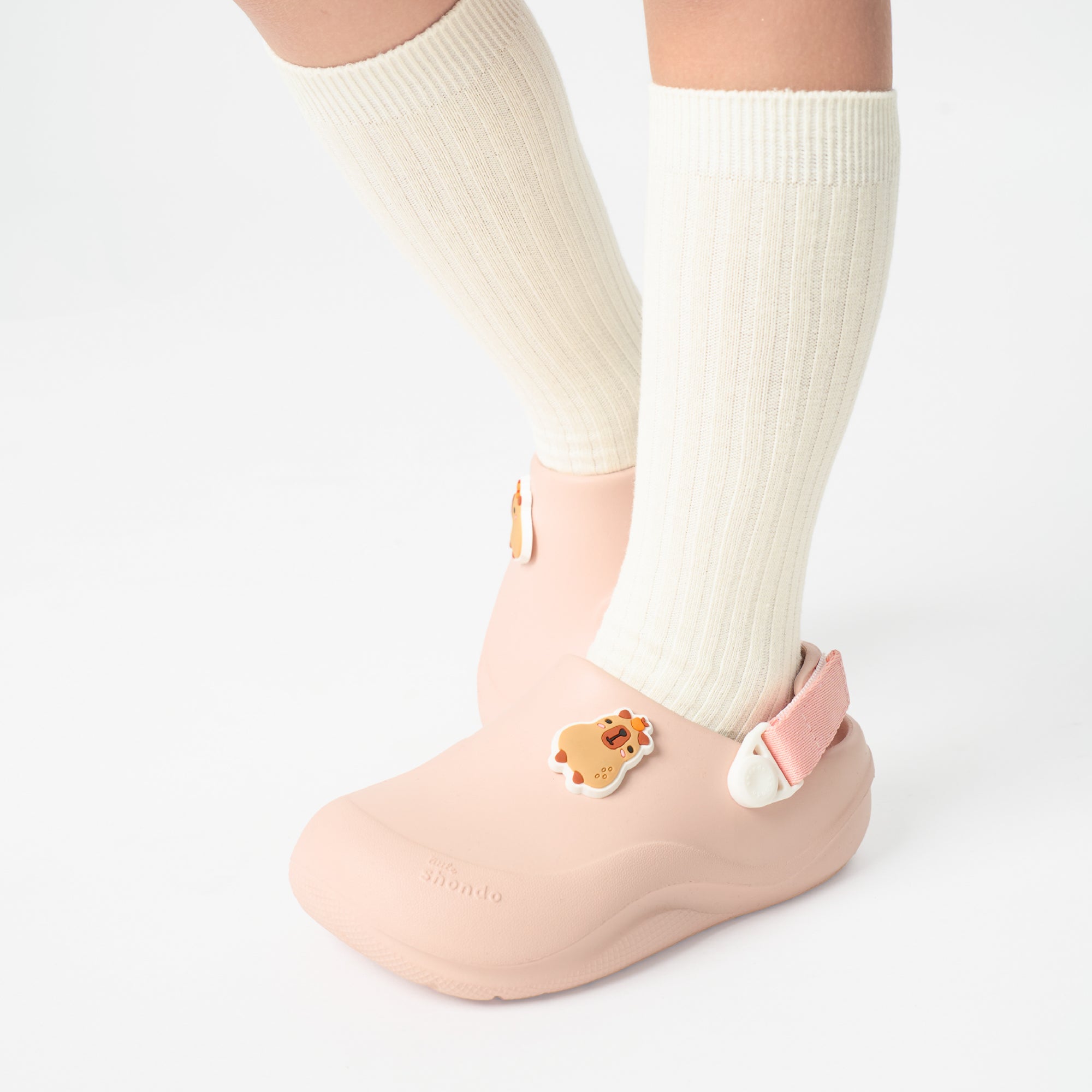 Clog Little Suke bé gái nhựa đúc hồng
